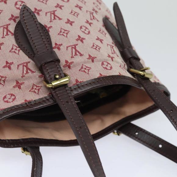 LOUIS VUITTON Monogram Mini Bucket PM Shoulder Bag Cherry LV Auth 81296 - Picture 6 of 16
